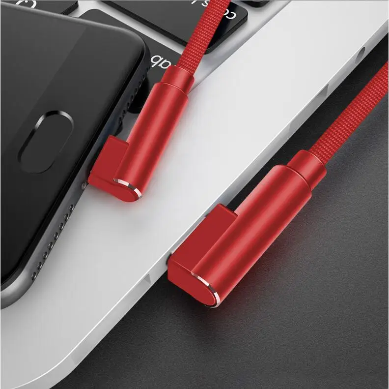 0,25 м/1 м/2 м Micro USB L 90 градусов 2.4A Быстрая зарядка USB зарядный кабель для samsung S7/sony/Xiaomi/huawei/LG microusb нейлоновый кабель