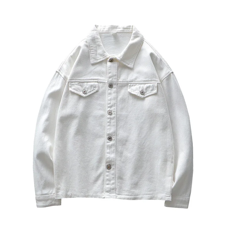 

Europe And America Jeans Coat Men's Autumn & Winter Korean-style Gown Trend Loose Cowboy Clothing Men Autumn Clothing on Clothes