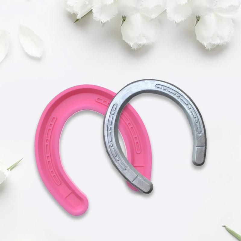 Handmade Horseshoe Shape Ornaments Epoxy Resin Mold Cake Decorating Silicone Mould DIY Crafts Jewelry Ornaments Casting Tools
