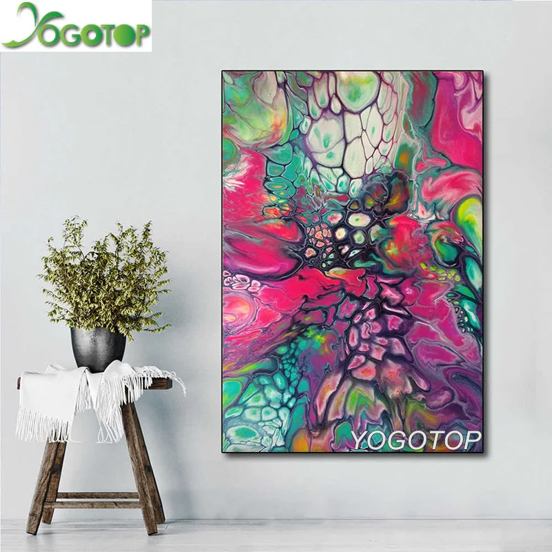 

5d Diy Diamond Painting Abstract flower landscape Diamond Embroidery Full Set Diamond Mosaic Rhinestone Picture Drill Art YY1418