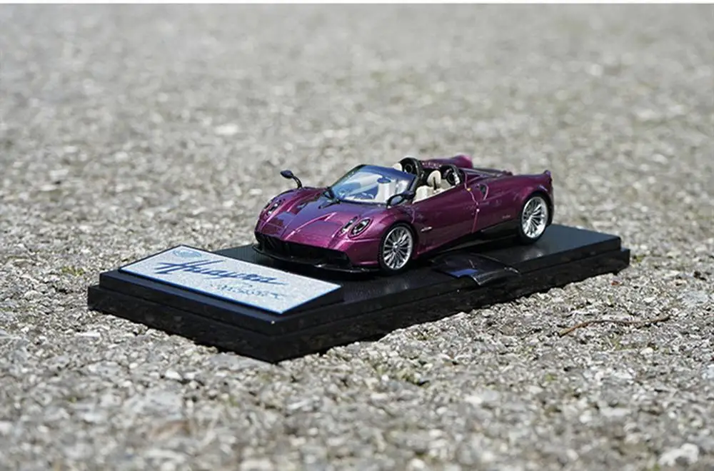 Details about   LCD 1/43 Scale Pagani Huayra Roadster purple Diecast Car Model Toy Gift 