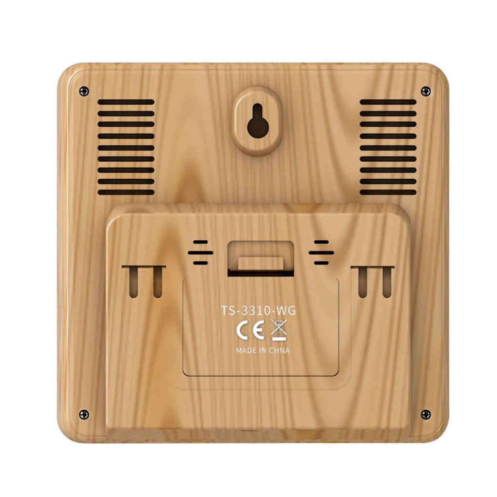 Full-Touchh Wireless Meteorological Color Clock Indoor Outdoor Temperature Humidity Meter Support Seven Languages