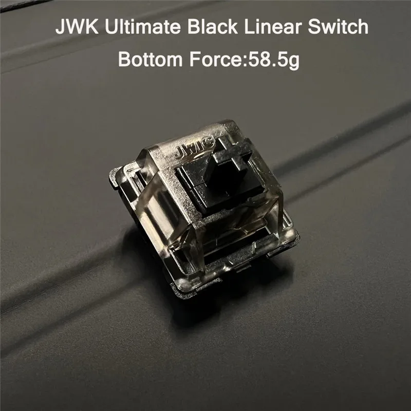 JWK Ultimate Black Linear Switch Mechanical Keyboard 5pins Factory