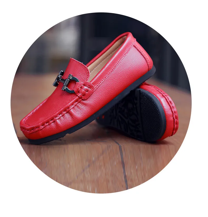 2020 Spring Genuine Leather Kids Shoes for Boys Flats Mocassins Fashion Soft Children Shoes For Boy Girls Casual Flat Slip On Loafers (16)
