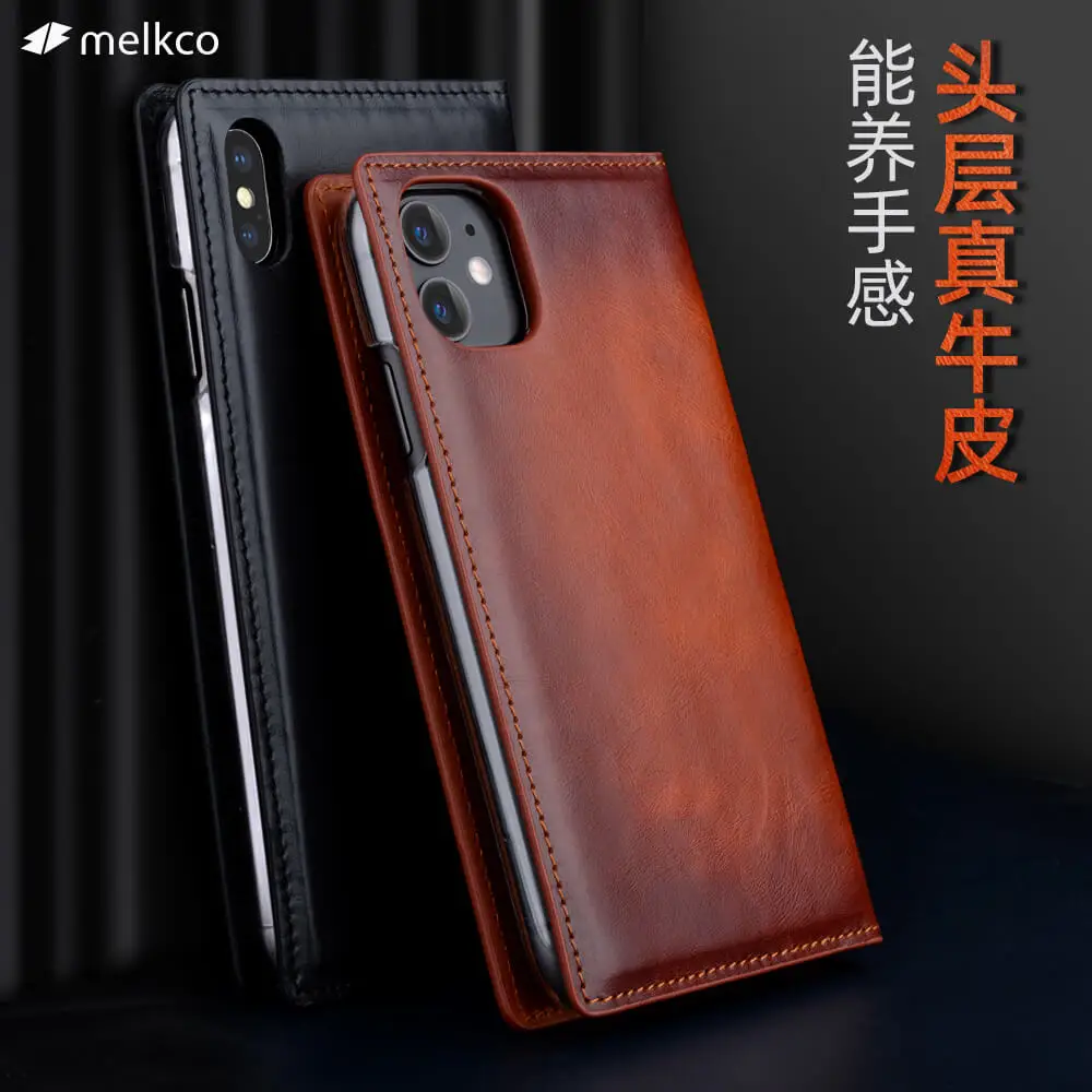 Откидной чехол из натуральной кожи для iPhone X XR XS 11 Pro Max 5 8 дюйма 6 1 | Мобильные
