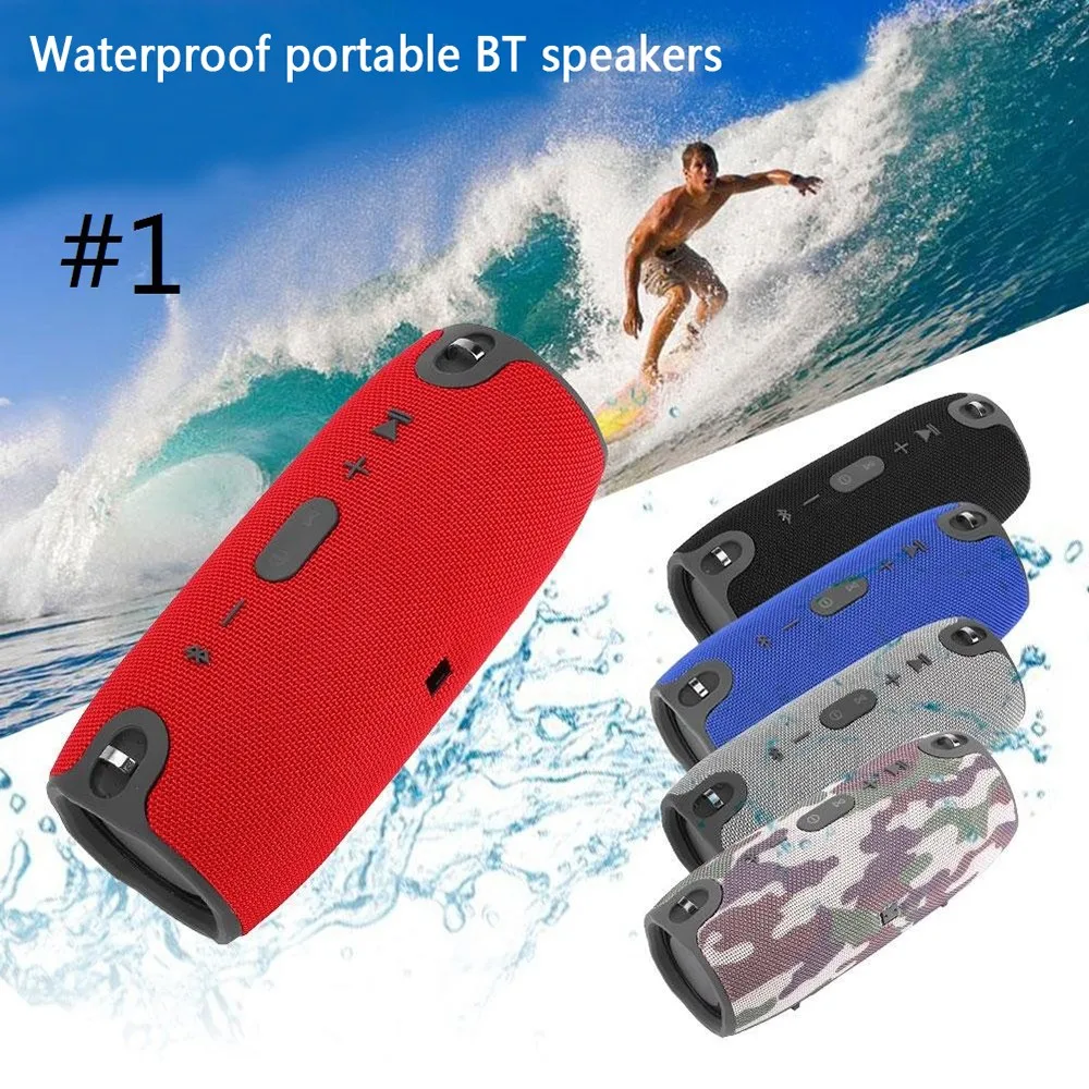 Hifi Портативная колонка, водонепроницаемый Bluetooth динамик, для улицы, для велосипеда, сабвуфер, бас, беспроводная коробка, громкий динамик, FM TF