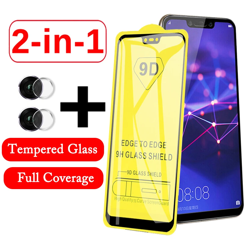 

2 in 1 9D Camera Glass for Huawei Mate 20 Lite Tempered Glass on Mate20 light Screen Protector Mate20lite 20Lite Glas Lens Film