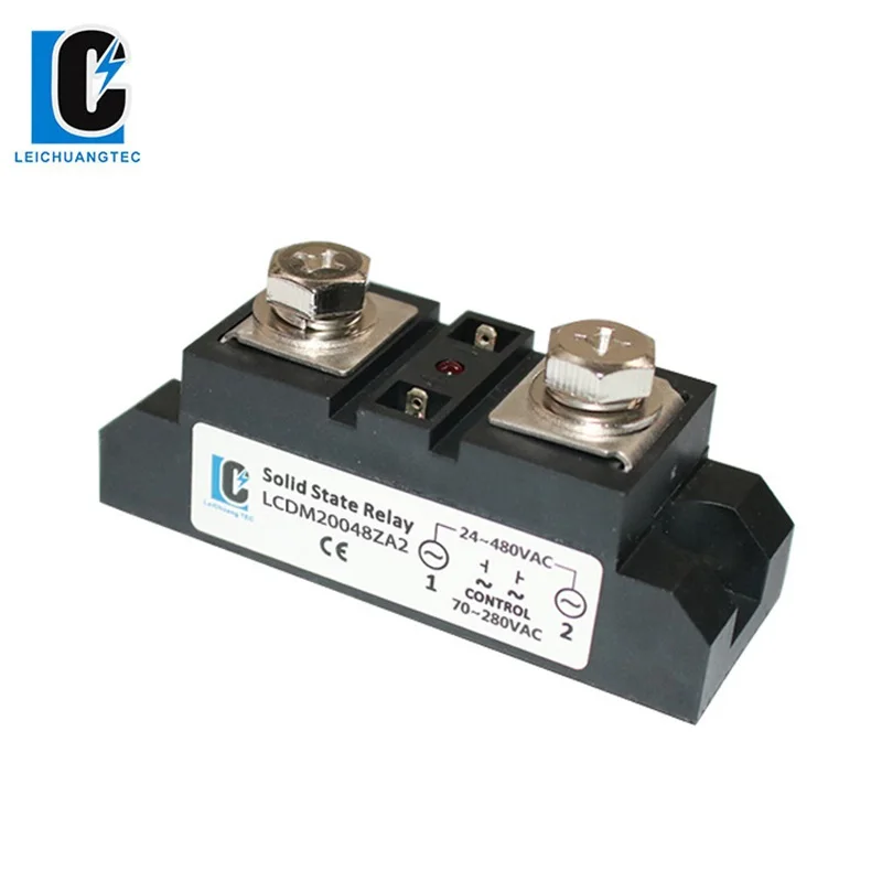 

High power Industrial solid state relay 200A SSR relay AC to AC,zero-crossing SSR LeiChuang TEC new