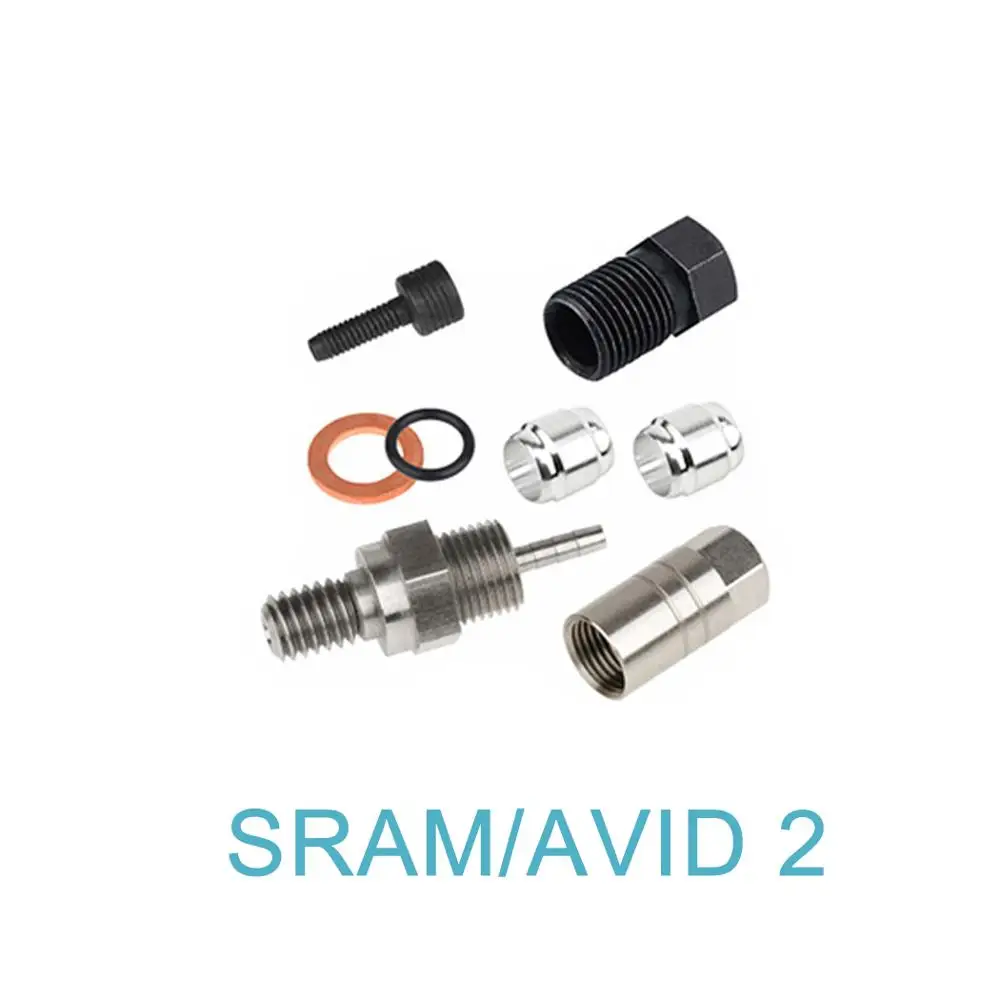SRAM-AVID 2 Велосипедные гидравлические шланговые переходники для Magura Shimano Formula SRAM Avid Olive соединительная вставка и адаптер - Цвет: SRAM-AVID 2