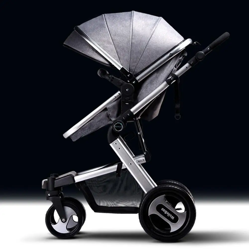 Kidlove Baby 2 в 1 детская коляска складная анти-шок складываемая коляска Высокая land-scape модная коляска