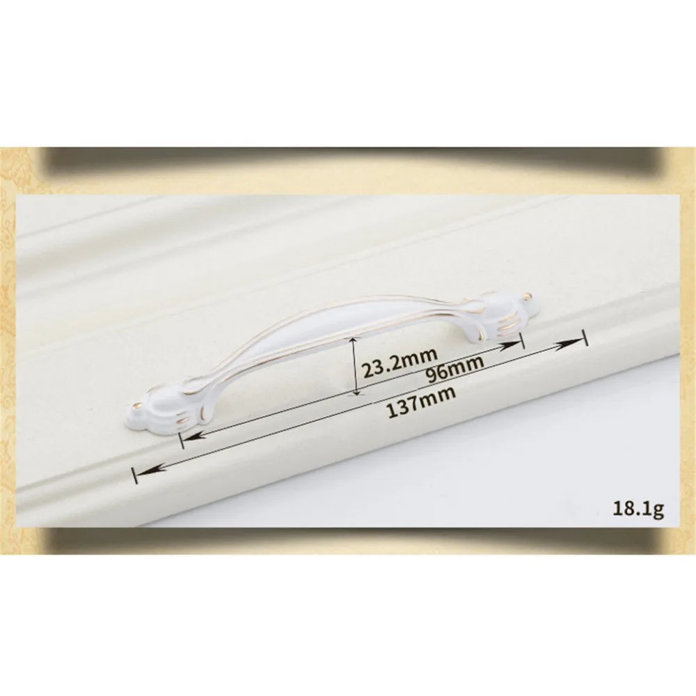 Белые дверные ручки шкаф выдвижной ящик кухонный шкаф ручки для мебели ручки Аппаратные аксессуары