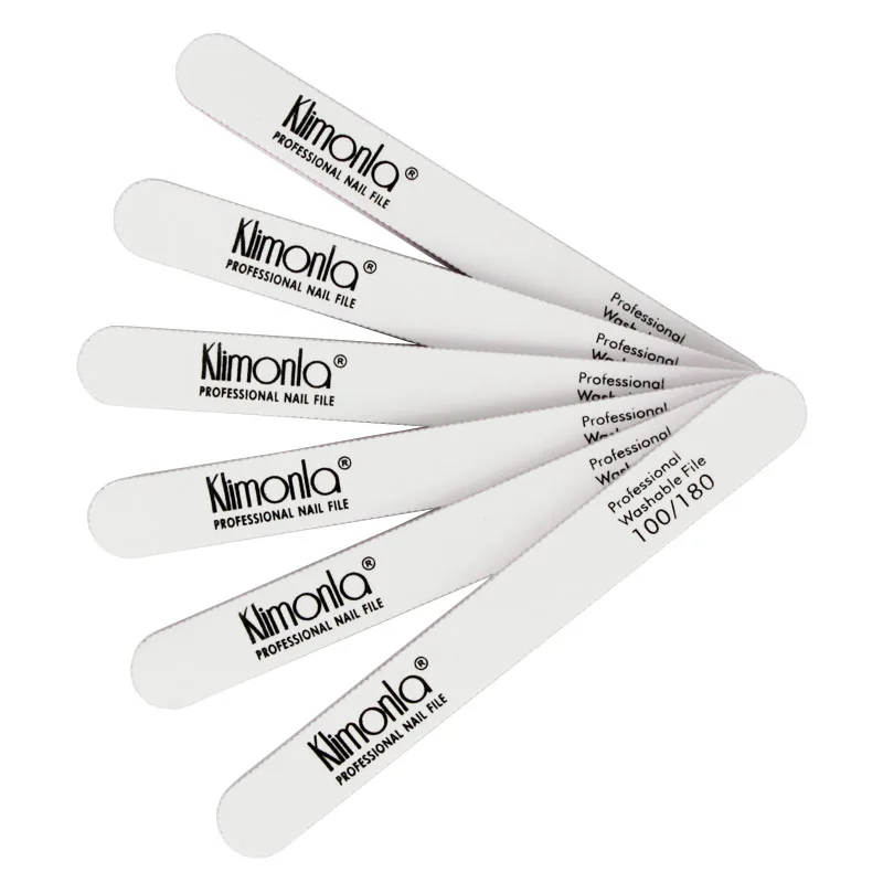 10 шт./лот White100/180 пилочка для ногтей пилка прямая Шлифовальная Пилка Для ногтей пилка двухсторонний буферный Маникюр Педикюр Инструмент аксессуары