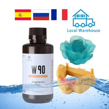 

Resione W90 Little Smell Water Washable 3d Printer Resin For Elegoo Anycubic Resin 3D Printer SLA DLP 405nm UV