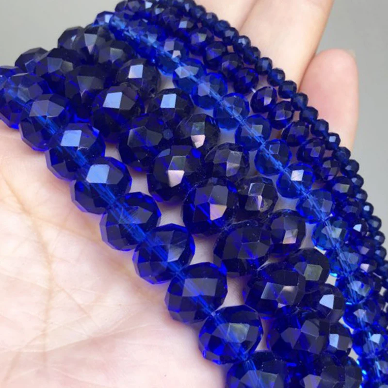 Purple Faceted Round Glass Beads 6 mm Basic DIY Jewelry Craft Making 60 pcs 
