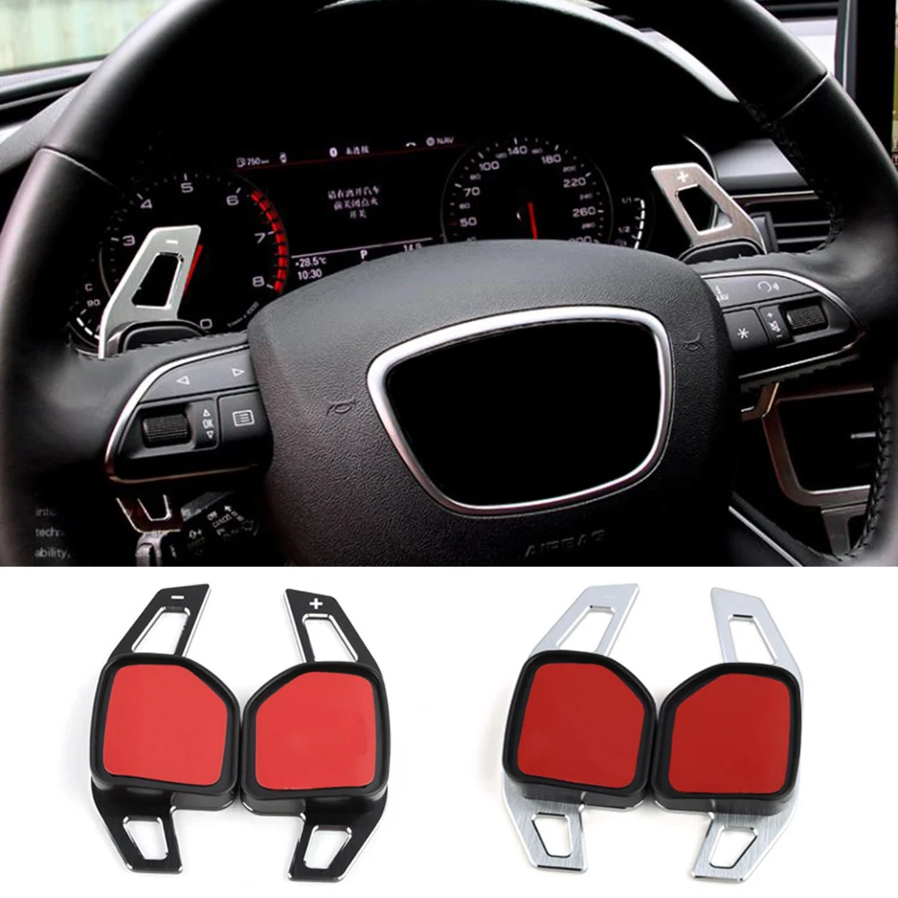 

For Audi car steering wheel shift paddles extension A3 8V A4 B8 A5 A6 C7 A7 A8 Q3 Q5 Q7 S3 S5 S6 S7 SQ5 DSG Quick shift sticker