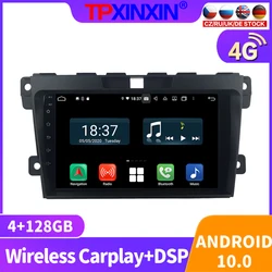 Radio con GPS para coche, reproductor Multimedia con Android 128, 10,0 GB, navegador estéreo, dvd, 2DIN, para Mazda CX CX 7, 2012, 2013