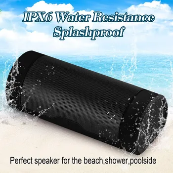 

With Mic Waterproof IP66 OutDoor Noise Reduction True Bluetooth Speaker Wireless HIFI Stereo Subwoofer