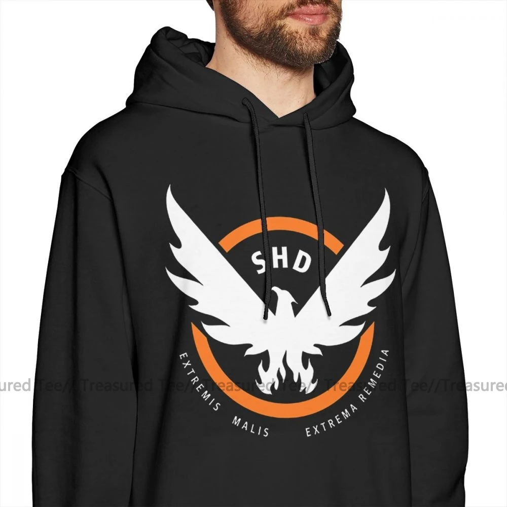 The Division худи The Division толстовки мужские черные пуловеры худи свободные большие Теплые повседневные хлопковые толстовки с длинным рукавом