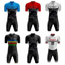 2019 Men's ekoi High Quality Cycling Skinsuit Triathlon Mtb Bike Sport Clothes Maillot Ciclismo Jumpsuits Road Bike Suits