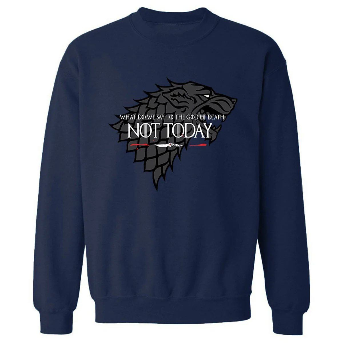 dark blue 6 NOT TODAY Толстовка Мужская Игра престолов Толстовка ужасный волк мужские толстовки осень зима пуловеры Harajuku уличная - Цвет: dark blue 6