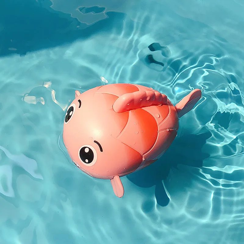 Baby Summer Water Toys Clockwork Dabbling Toy Swimming Whale Carp Baby Shower Bath Toys Shaking Sound Cute Narwhal 8