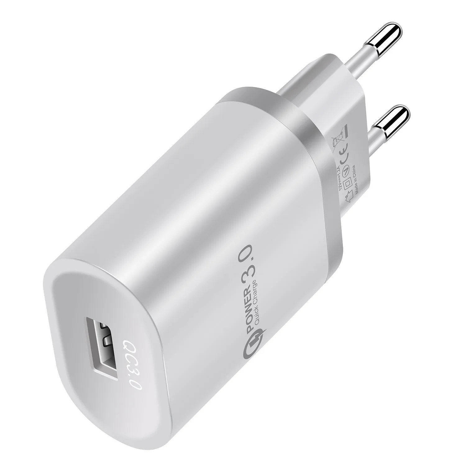 Адаптеры питания QC3.0 USB один порт зарядное устройство Быстрая зарядка для Samung ЕС вилка настенный адаптер L909