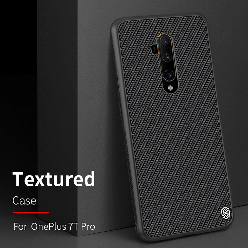 Для Oneplus 7T Pro чехол Nillkin текстурированная нейлоновая задняя крышка прочный нескользящий тонкий легкий Чехол для Oneplus 7T