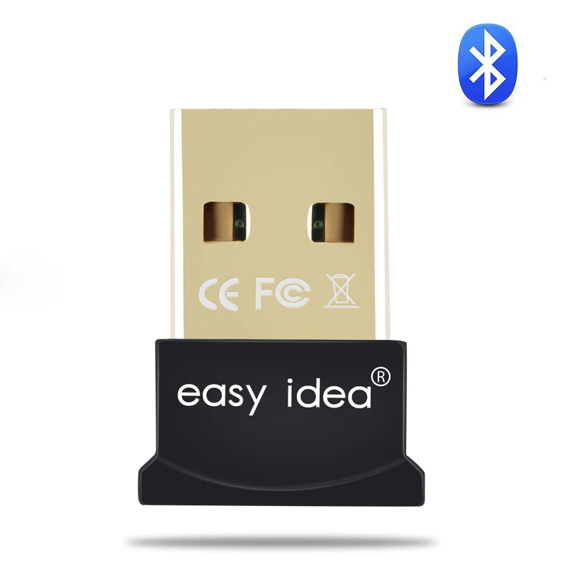 Black USB Bluetooth адаптер ПК USB Bluetooth ключ Мини Bluetooth приемник CSR 4,0 аудио музыка синий зуб передатчик для компьютера - Color: Black