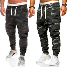 Fashion Men's Camouflage Pants Cotton Male Street Casual Loose Harem Pants For Men Plus Size Sport Cargo Tooling Pants M-4XL