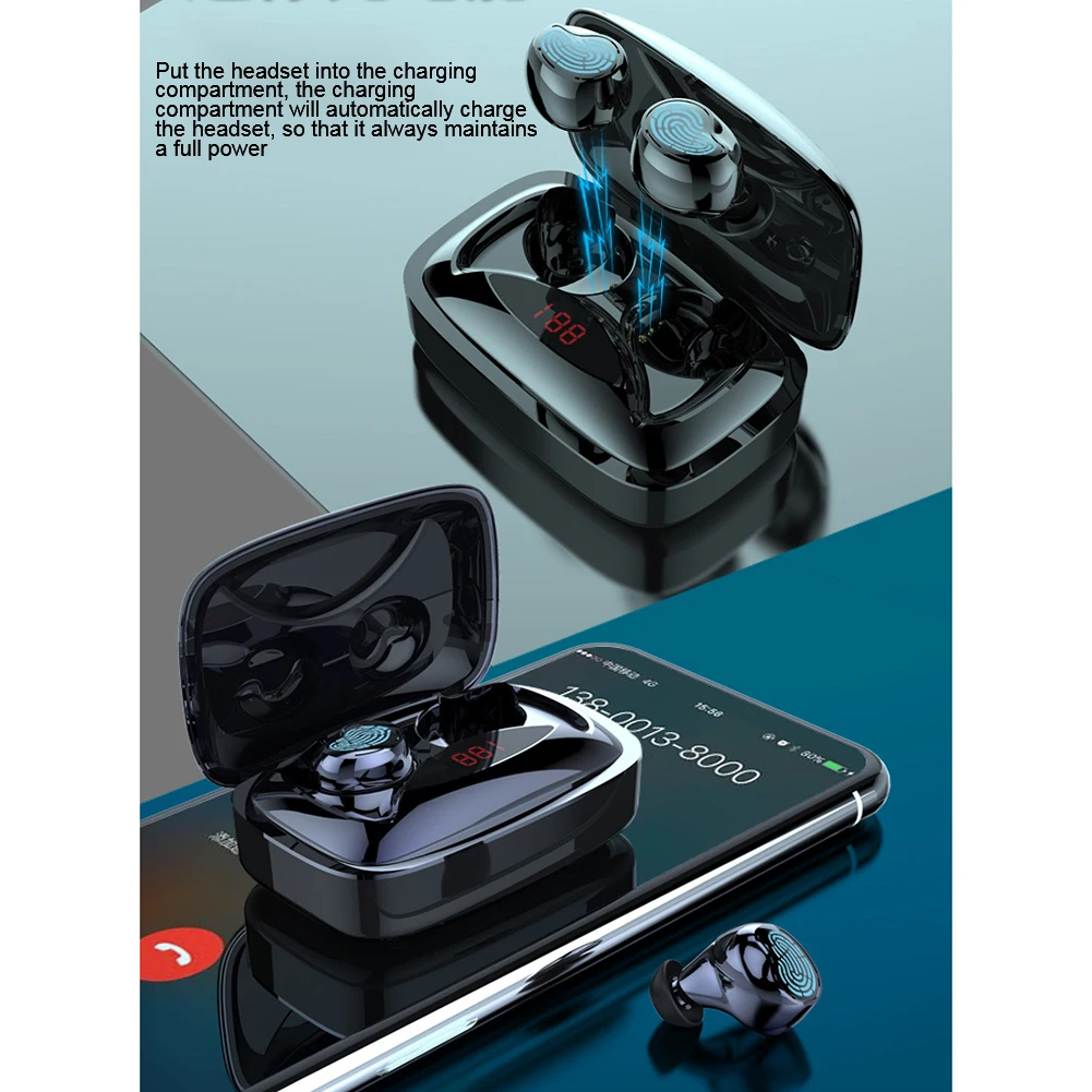 TWS Bluetooth наушники 5,0 в стерео Спортивные Беспроводные наушники шумоподавление игровая гарнитура aptx водонепроницаемые наушники