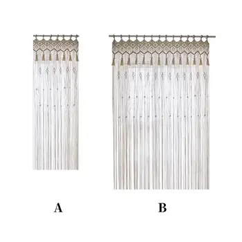 

Handwoven Curtain Blinds Divider Perfect Wedding Backdrop Window Curtain for Bedroom Living Room Door Decoration