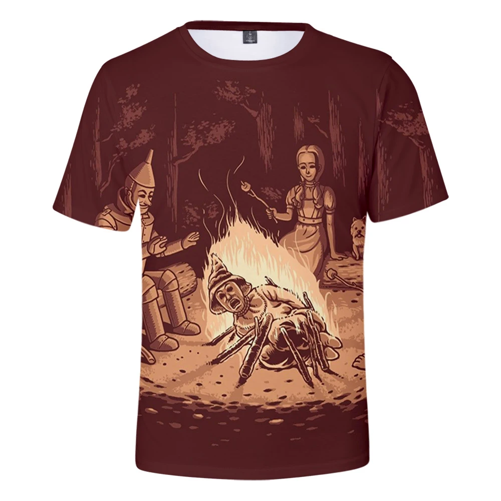 

2019 3D Print Wizard of Oz Men/Women Streetwear Summer Short Sleeves Wizard of Oz Fashion T-Shirts Oversize Hip hop Tracksuits
