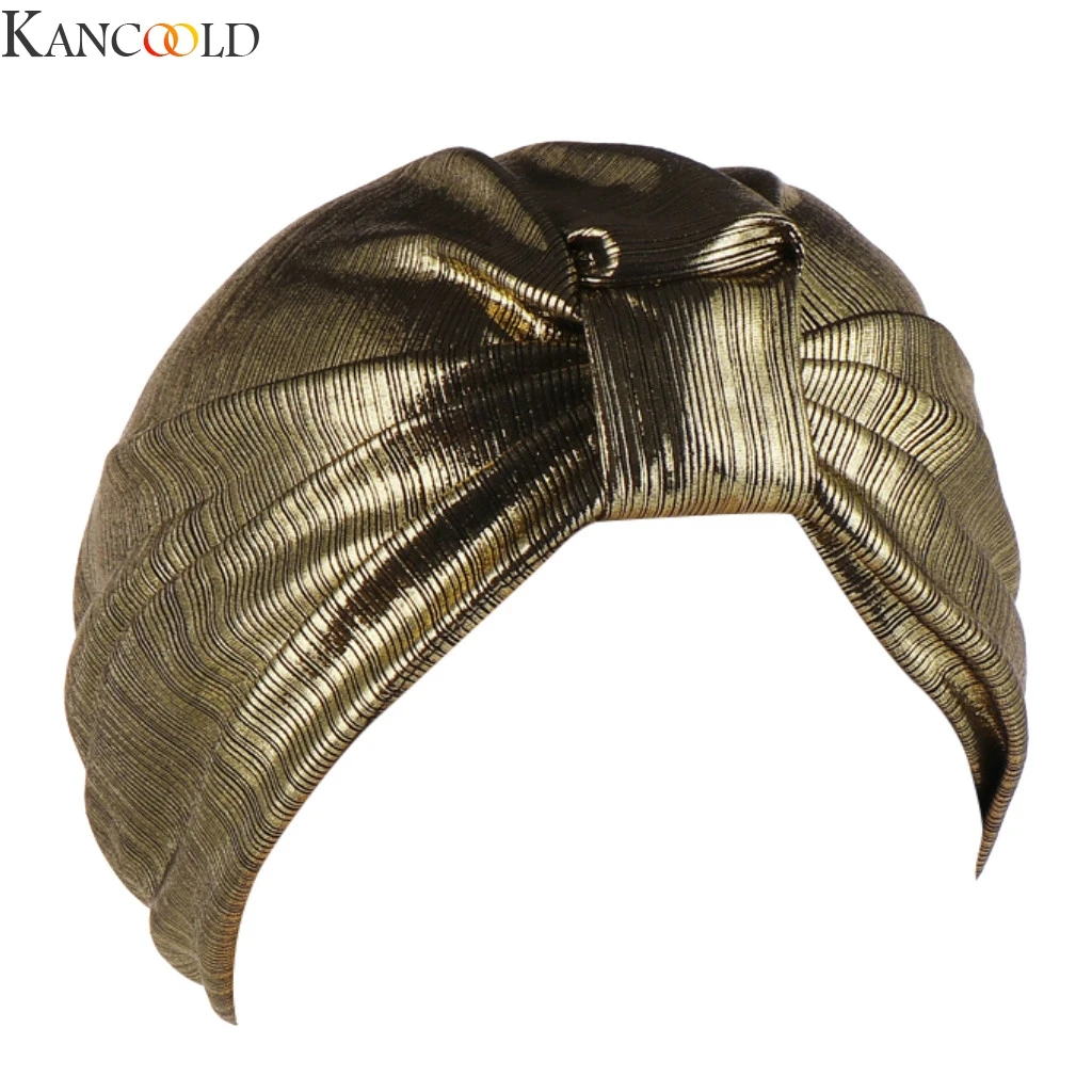 KANCOOLD Для женщин Ruched Индия шляпа мусульманских рюшами Хемо шапочка-тюрбан Обёрточная бумага Кепки Для мужчин и Для женщин Повседневное верхняя одежда уха теплая шапка