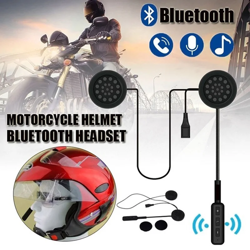 Шлем для верховой езды Hands Free наушники Bluetooth Анти-помехи для мотоцикла