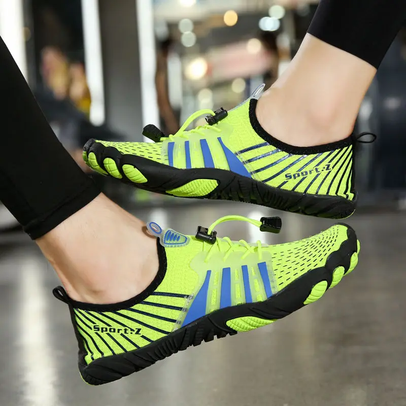 

Summer Breathable Mesh Five Finger Sneakers for Men Women Low Slip-0n Beach Shoes Men Outdoor Non-slip Sport Shoes Size 46 47