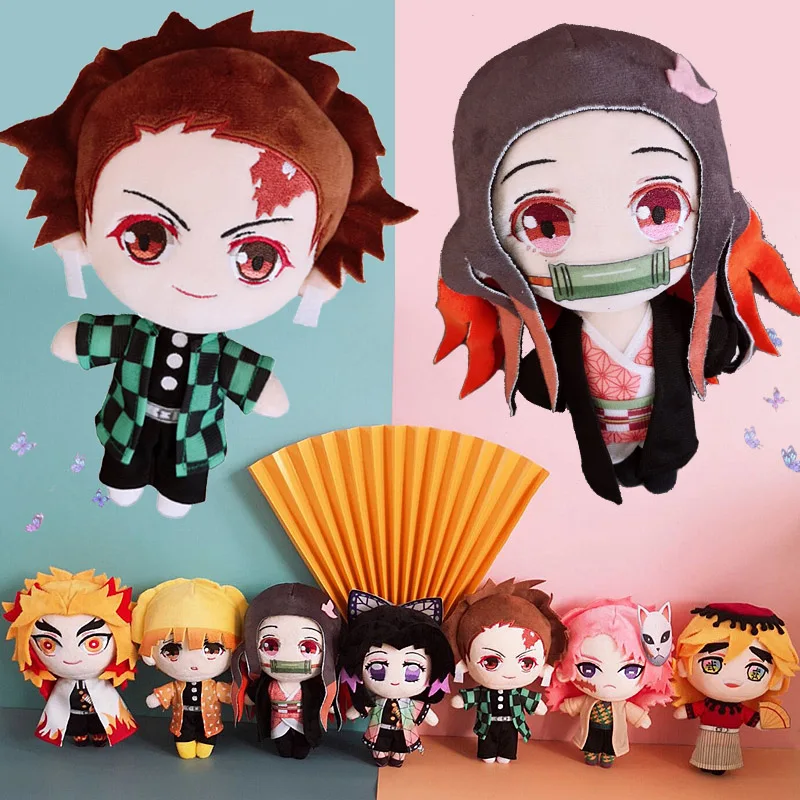 

Demon Slayer Kimetsu Doll No Yaiba Tanjirou Nezuko Agatsuma Zenitsu Plush Toys Soft PP Cotton Stuffed Dolls