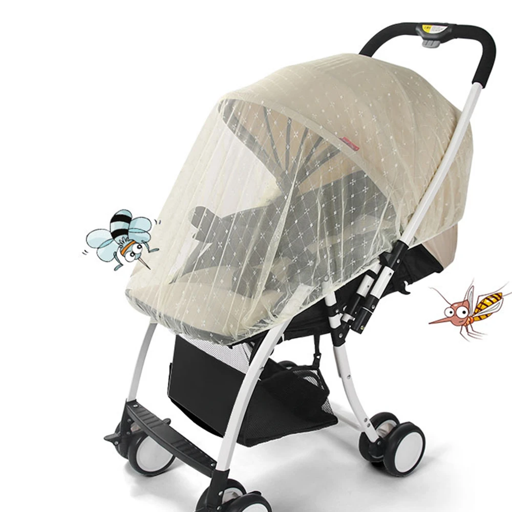 baby stroller cover net Infants Baby Stroller Mosquito Net Safe Mesh Buggy Crib Netting Cart Mosquito Net Pushchair Full Cover Netting baby stroller accessories expo	