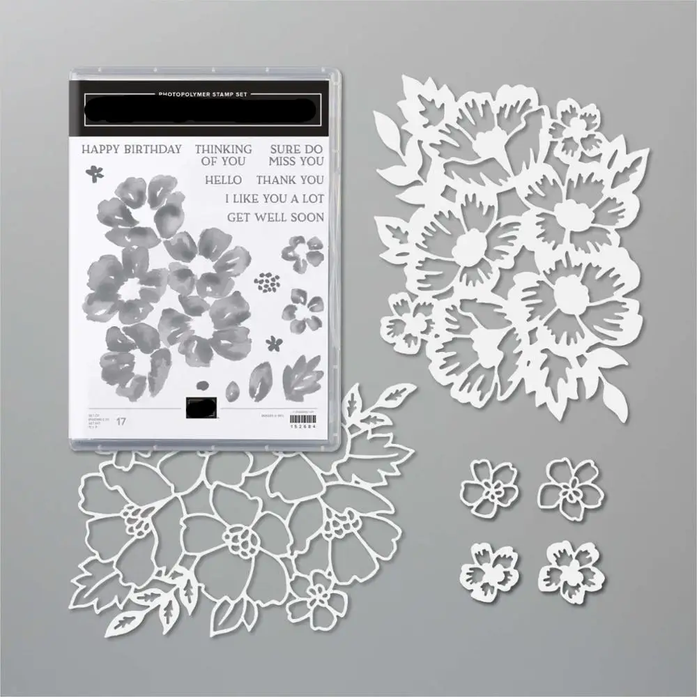 

BLOSSOMSIN BLOOM Metal Cutting Dies and Stamps Stencil New 2020 Scrapbooking Crafts Template Card Making Photo Album