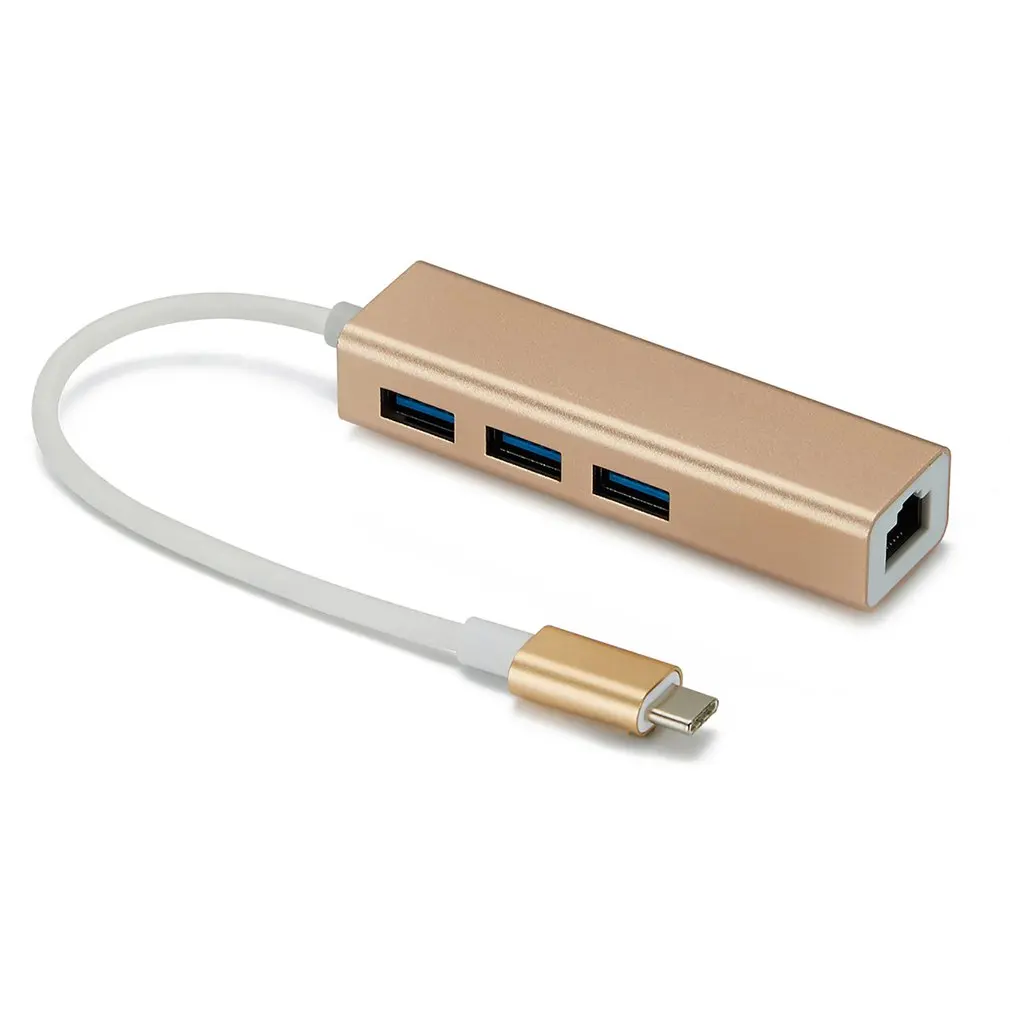 24pin USB3.1 тип-c гигабитный Ethernet USB-C адаптер для RJ45 Lan Сетевой адаптер для Macbook ноутбук ПК