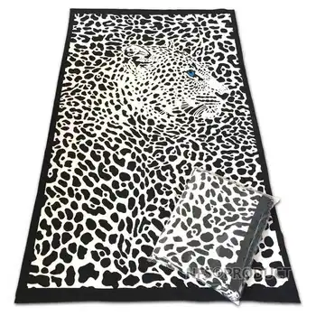 

Microfiber Beach Towel Quick Dry Absorbent Travel Sport Towels Washcloth Oversized 100x180cm 70x140cm Leopard Print Bath Towel