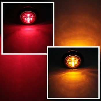

Side LED Marker 10 Pcs Amber Indicator 1-1/4" Van Truck Trailer Newest