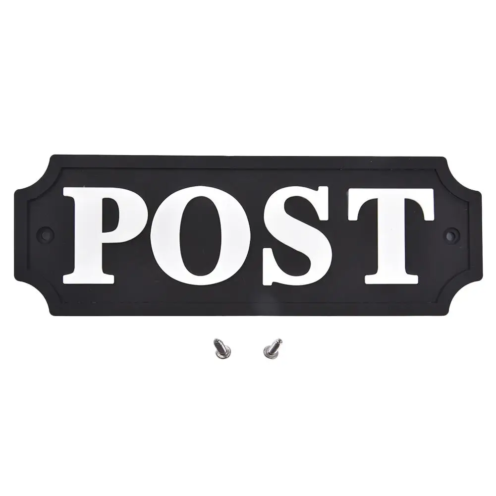 POST Открытый сад дома двери Предупреждение знак Дом Нержавеющая сталь Декор 6,3*2,16 дюйм(ов) украшения сада - Цвет: POST