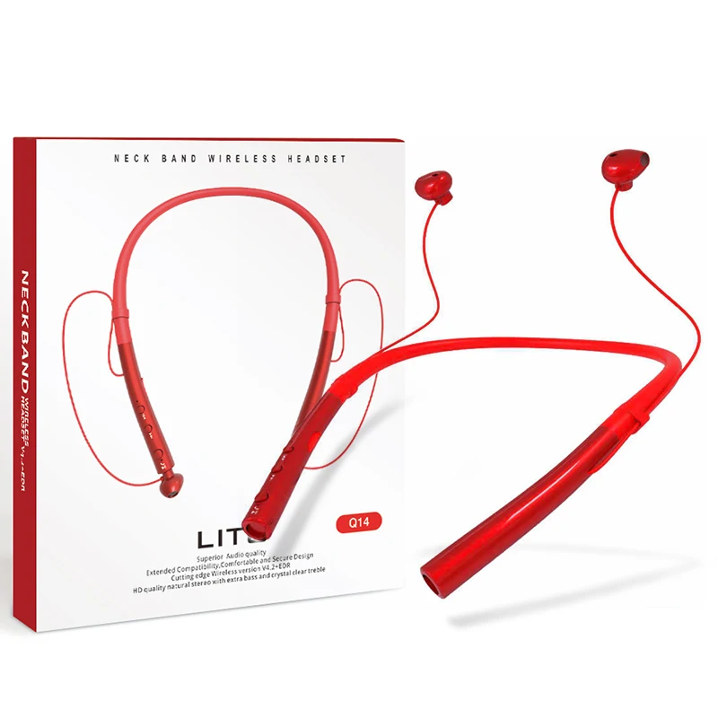 Wireless Smart Magnetic Neckband Bluetooths Earphone Earbuds with Microphone Stereo In Ear Headsets for Iphone Android Samsung