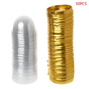 

50g Round Moon Cake Trays Mooncake Packaging Box Container Holder 50 Pcs 85WC