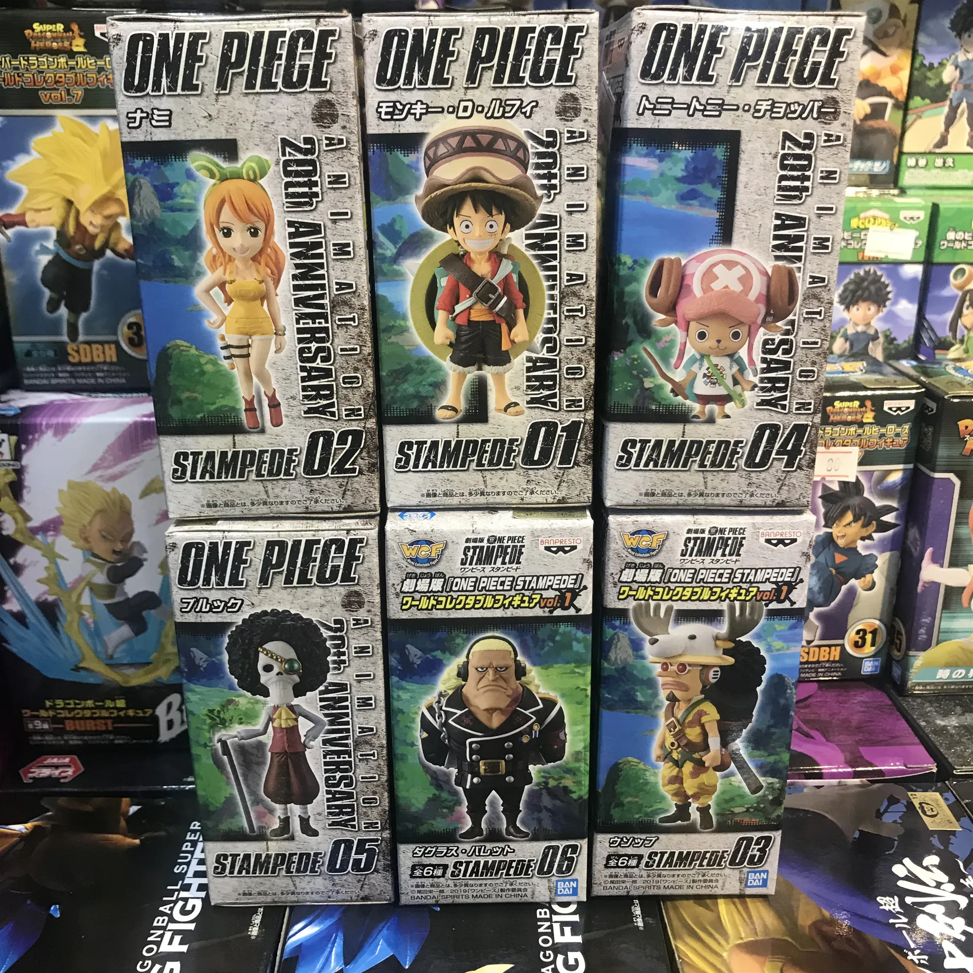 Оригинальный Banpresto цельный Stampede WCF vol.1 20 юбилей Фигурки ПВХ Набор фигурок|Игровые