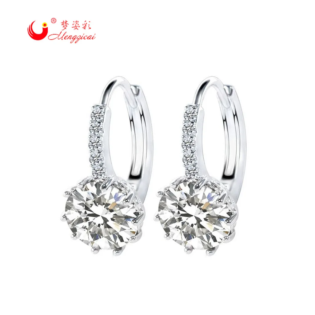 

2018 Korean-style Top Grade Accessories Cool Ear Stud Korean-style Long Diamond Set WOMEN'S Earrings Earrings Anti-Allergy