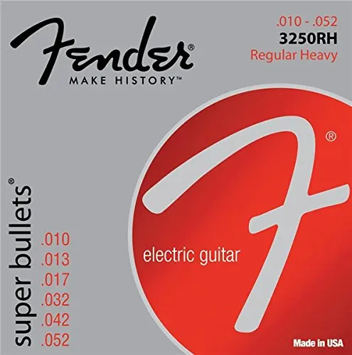 Fender 3250 супер пули серии никелированные стальные Струны для электрогитары, все 5 моделей 3250L 3250R 3250LR 3250RH 3250M