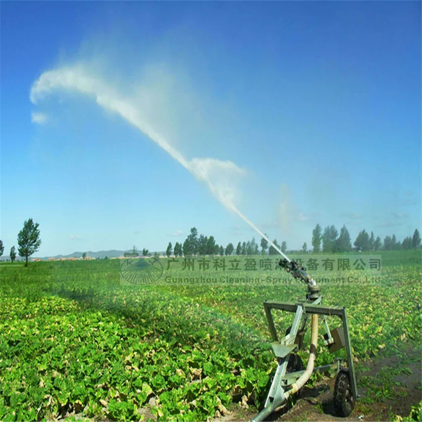 Высококачественный спринклер для воды, большой водяной пистолет для сельского хозяйства, оросительная система 55 м, радиус распыления 24 градусов