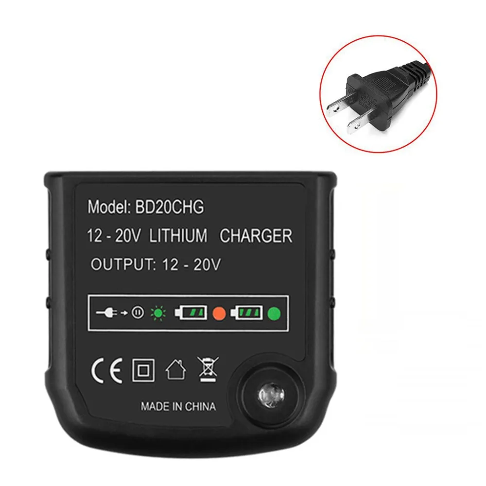 Литий-ионное зарядное устройство для Black and Decker 20V серии LBXR20 LBXR20-OPE LB20