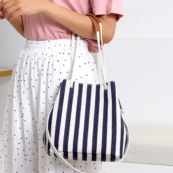 

Women's Bag Crossbody Stripe Shoulder Bag Large Capacity Tote Messenger Bag